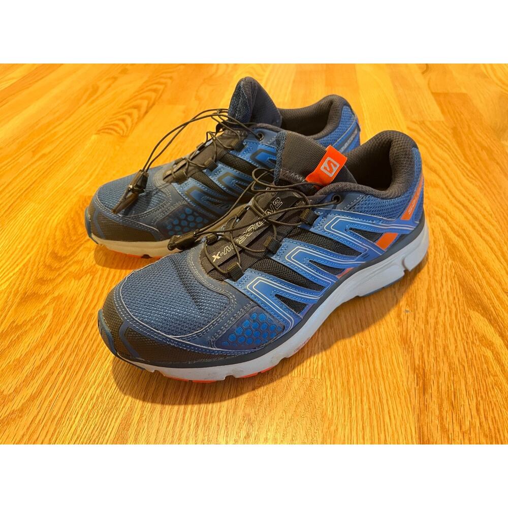 Salomon X-Mission 2 Blue Orange Gorpcore Trail Running Shoes Mens 9 Worn Once